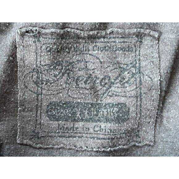 Retrofit AFFLICTION Like Gray Y2K V Neck T Shirt Tee Top  Mens Size Large - Picture 4 of 8
